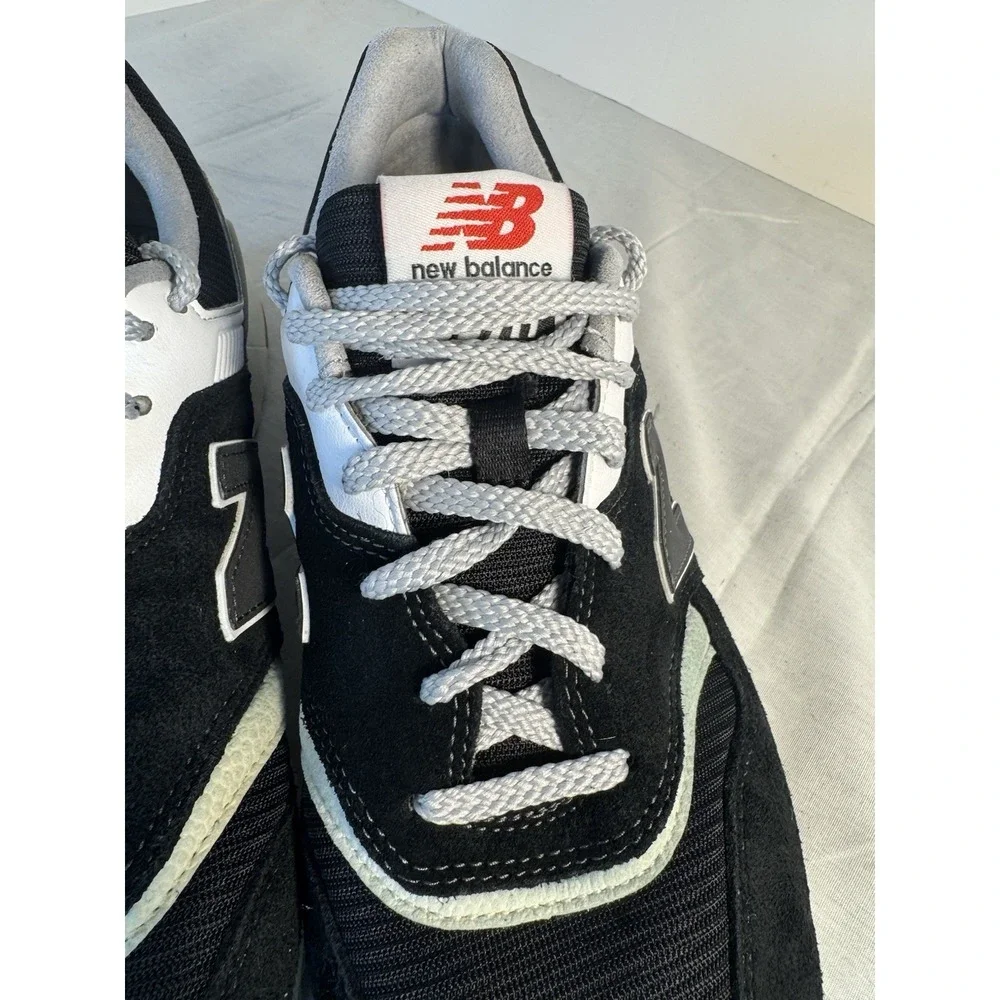 New Balance 997 Black Grey White Suede Shoes Size 9.5